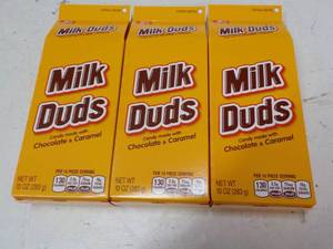 lot 278 image: 3 ct 10 oz Boxes Milk Duds...