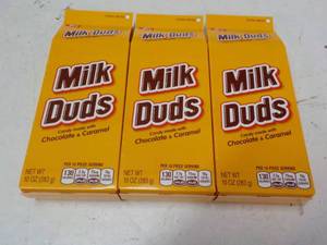 lot 279 image: 3 ct 10 oz Boxes Milk Duds...
