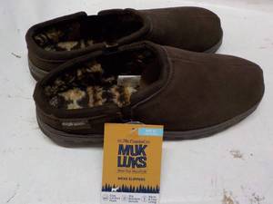 lot 337 image: MukLuks Size Mens 12 Chocolate Sli...