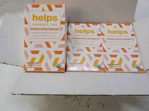 lot 350 image: 96 Helps Organic Tea...