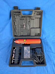lot 105 image: Stalwart 60-Pc. 3.6V Cordless Rotary Tool Set
