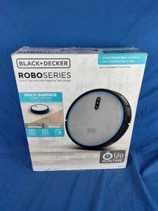 lot 109 image: BlackDecker ROBOSERIES Robot Vacuum with Mapping Technology