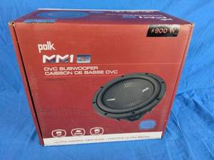 lot 129 image: Polk Audio MM1 Series 900-Watt Ultra-Marine Certified 8 Dual Voice Coil Subwoofer
