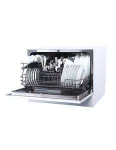 lot 158 image: SPT Countertop Dishwasher with Delay Start - White