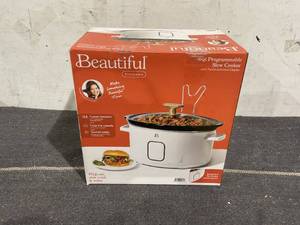 lot 110 image: Beautiful 6 Qt Programmable Slow Cooker