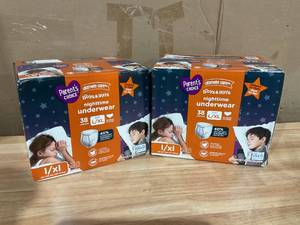 lot 366 image: LOT OF 2 Parents Choice Nighttime Underwear, LXL, 38 Count