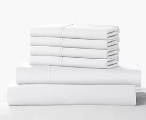 lot 381 image: 6PCS King Size Color Sense 1200 Thread Count Cotton Blend Sheet Set
