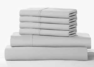lot 382 image: 6PCS Cal King Size Color Sense 1200 Thread Count Cotton Blend Sheet Set
