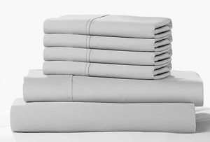 lot 383 image: 6PCS King Size Color Sense 1200 Thread Count Cotton Blend Sheet Set