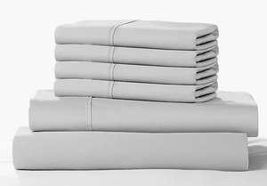 lot 389 image: 6PCS King Size Color Sense 1200 Thread Count Cotton Blend Sheet Set