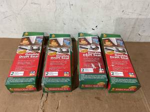 lot 238 image: LOT OF 4 Duck Brand Dark Gray Foam Double Draft Door Seal