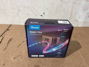 lot 245 image: Govee 49.2ft Wi-Fi RGBIC Led Strip Light for Bedroom, Living Room, Kitchen Decoration, 16 Million Light Color