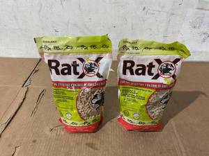 lot 250 image: LOT OF 2 RatX All-Natural Rat and Mouse Killer Pellets 3 lb Bag