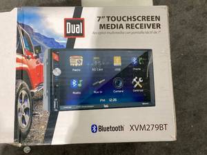 lot 627 image: Dual Electronics XVM279BT 7 Double DIN Car Stereo with LED Touch Screen, Bluetooth