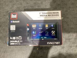 lot 628 image: Dual Electronics XVM279BT 7 Double DIN Car Stereo with LED Touch Screen, Bluetooth