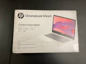 lot 14 image: HP Chromebook 14 Laptop Intel Processor N200 4GB RAM 128GB