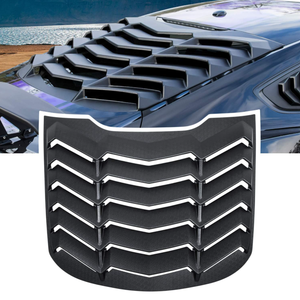 lot 400 image: Rear Window Louver for Ford Mustang 2015 2016 2017 2018 2019 2020 2021 2022 2023 Windshield Scoop Sun Shade Cover Vent