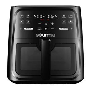 lot 412 image: Gourmia 8-Quart Digital Window Air Fryer, with 8 One-Touch Functions