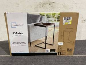 lot 164 image: Mainstays C-Shape Metal End Table