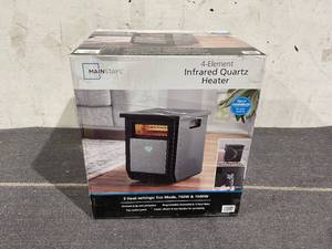 lot 169 image: Mainstays 1500W Electric 4-Element Infrared Cabinet Space Heater for Indoor