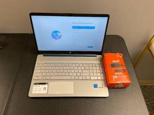 lot 51 image: HP 15.6 Laptop, Intel Iris Xe Graphics, 11th Generation Intel Core Processor, 8 GB RAM, 256 GB SSD