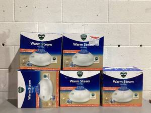 lot 544 image: LOT of 5 Vicks Warm Steam Vaporizer Humidifier,White,