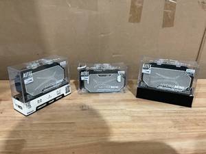 lot 435 image: LOT of 3 Altec Lansing Bluetooth Portable Speaker, Black Grey MISSING 1 CHARGER