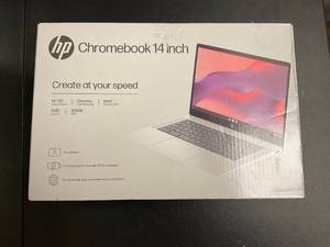lot 37 image: HP Chromebook 14 Laptop Intel Processor N200 4GB RAM 128GB