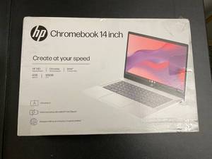 lot 38 image: HP Chromebook 14 Laptop Intel Processor N200 4GB RAM 128GB