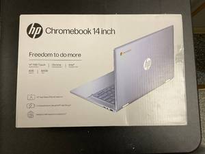 lot 46 image: HP Chromebook x360 14 FHD IPS Touch 2-in-1 Laptop Intel Processor N100 4GB RAM 64GB