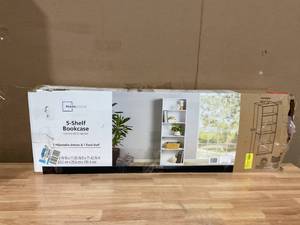 lot 461 image: Mainstays 5-Shelf Bookcase with Adjustable Shelves