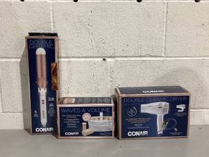 lot 552 image: Lot of 3 Miscenalleous Conair Hair Accessories