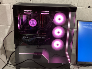 lot 87 image: NV5 Blacklight Edition Gaming PC Intel i7-14700K, RTX 4070, 32GB RAM, 1TB NVME SSD, WiFi 6  BT 5.2, Windows 11 Home