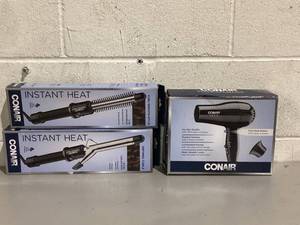 lot 554 image: Lot of 3 Miscenalleous Conair Hair Accessories