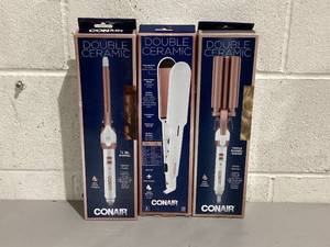 lot 555 image: Lot of 3 Miscenalleous Conair Hair Accessories