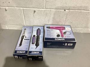 lot 559 image: Lot of 3 Miscenalleous Conair Hair Accessories