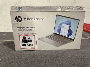lot 184 image: HP Pavilion 16 Windows Laptop AMD Ryzen 5-8540U AI PC 8GB RAM 512GB SSD