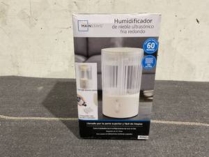 lot 209 image: Mainstays Round Ultrasonic Cool Mist Top Fill Humidifier with Aroma, Vanilla Dream