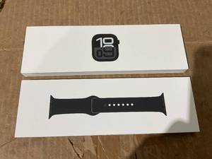 lot 54 image: Apple Watch Series 10 GPS 42mm Smartwatch with Jet Black Aluminium Case