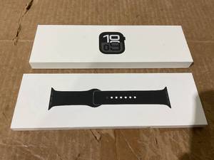 lot 59 image: Apple Watch Series 10 GPS 46mm Jet Black Aluminum Case