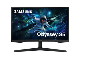 lot 88 image: SAMSUNG 27 Odyssey G55C QHD 165Hz 1ms(MPRT) Curved Gaming Monitor - LS27CG556ENXZA