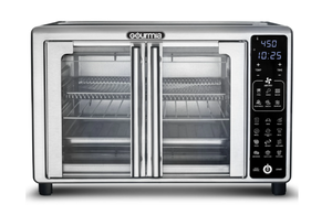 lot 232 image: Gourmia 1700W 6-Slice Digital Toaster Oven Air Fryer With 19 One-Touch Presets, Stainless Steel