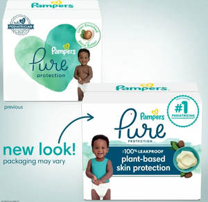 lot 450 image: Pampers Pure Plant based skin protection Baby Diapers Size 3