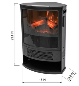 lot 651 image: Better Homes & Gardens New Electric Corner Stove Heater with Remote