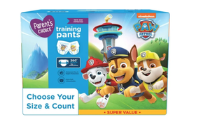 lot 654 image: LOT of 3 Parents Choice Paw Patrol Training Pants for Boys, 3T4T,