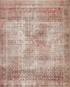 lot 95 image: Loloi Layla Collection, LAY-11, CinnamonSage, Thick, Area Rug, Soft, Durable, Vintage Inspired,