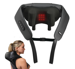 lot 178 image: FitRx Shiatsu Pro Shiatsu Back and Neck Massager, Cordless Heated Neck and Shoulder Massager