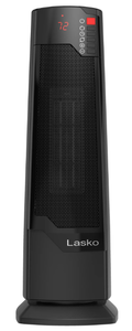 lot 197 image: LOT OF 2 Lasko 22 1500W Oscillating Ceramic Tower Space Heater with Remote