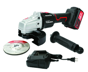 lot 317 image: Hyper Tough 20V Max Brushless 4-12 Cordless Angle Grinder with 4.0Ah Lithium-Ion Battery and Charger