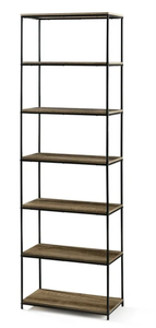 lot 460 image: Mainstays 6-Shelf Metal Frame Bookcase